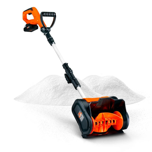 SuperHandy Electric Snow Thrower/Blower Shovel - 20V 2Ah Cordless Battery System (Orange) Snow Thrower