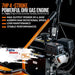 SuperHandy Heavy Duty Power Sweeper - 7HP Gas Engine, 23.5" Broom, For Dirt, Debris, & Snow Power Sweeper
