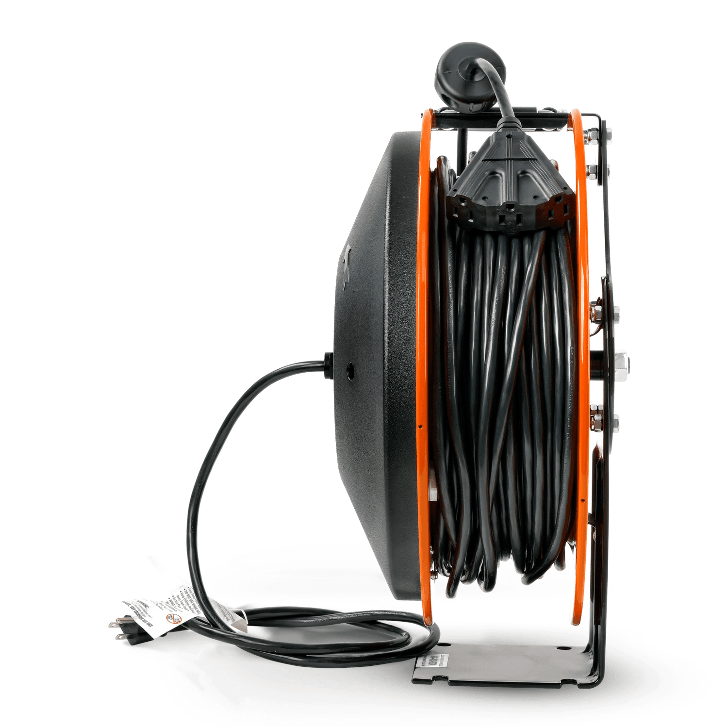 SuperHandy Industrial Retractable Extension Cord Reel 14AWG x 100' F Great Circle US