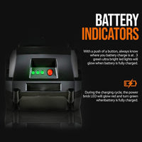 SuperHandy Lithium Ion Rechargeable Battery 20V 4Ah - For Snow Thrower, Hedge Trimmer, & Handheld Fogger 20V Battery