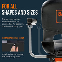 SuperHandy Mobility Scooter Seat Upgrade (Seat + Armrest Only) - For GUT112, GUT140 Mobility Scooter Seat