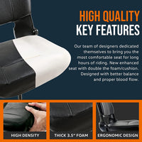SuperHandy Mobility Scooter Seat Upgrade (Seat + Armrest Only) - For GUT112, GUT140 Mobility Scooter Seat