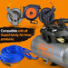 SuperHandy Portable Electric Compressor - 48V 2Ah Battery System, 2 Gal 135 PSI, Manual Gauge Display Compressor