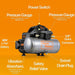 SuperHandy Portable Electric Compressor - 48V 2Ah Battery System, 2 Gal 135 PSI, Manual Gauge Display Compressor