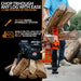 SuperHandy Portable Gas-Powered Log Splitter - 7HP 209CC 20 Ton Hydraulic System 16" Max Wood Diameter (Orange) Log Splitter
