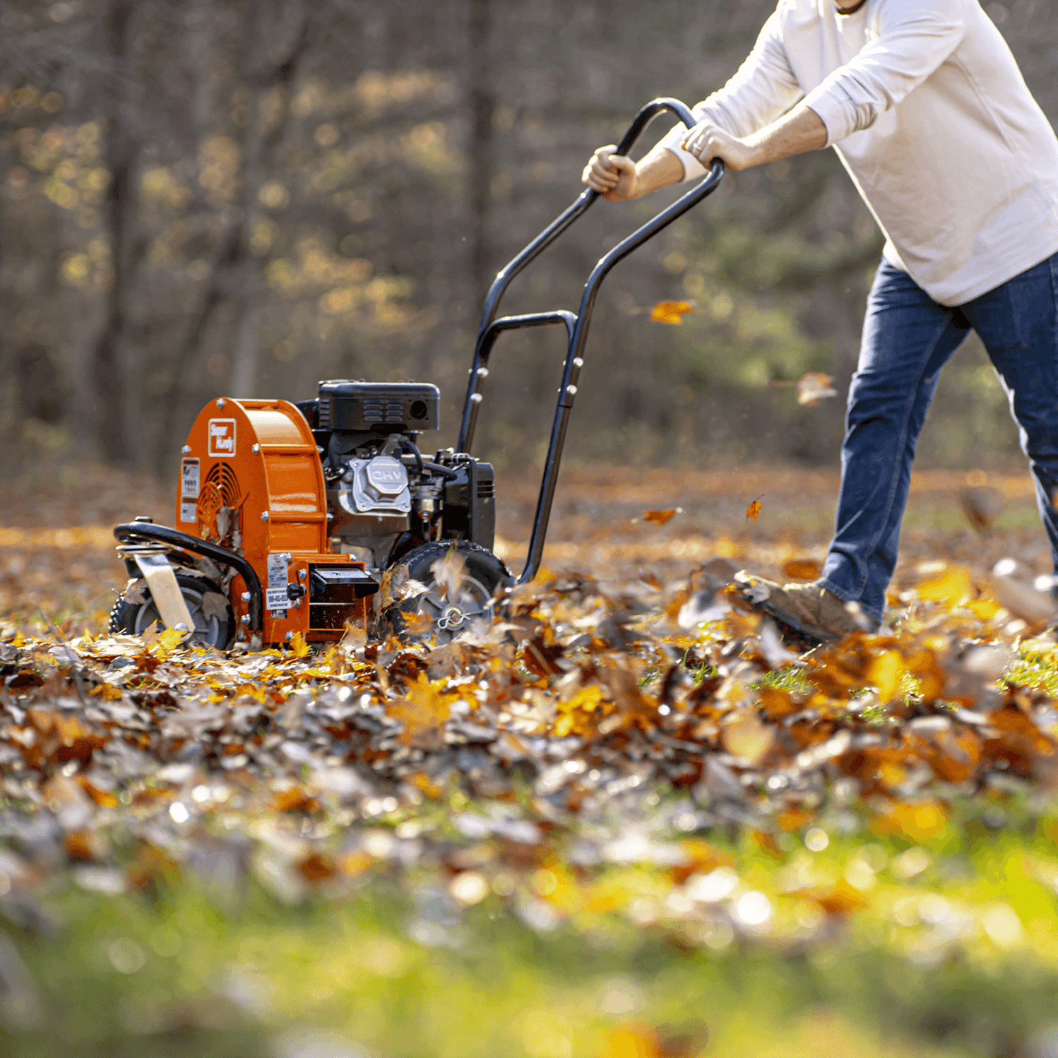 SuperHandy WalkBehind Leaf Blower 7HP 212CC Gas Engine 1500 CFM